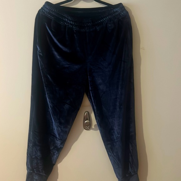 Fabletics Daria Velour Jogger Navy, Large - Picture 1 of 5